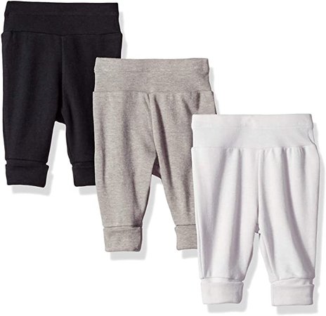 Amazon.com: Hanes Ultimate Baby Flexy 3 Pack Adjustable Fit Knit Jogger Pants: Clothing