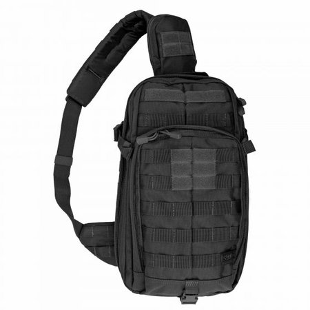 tactical sling pack bag black
