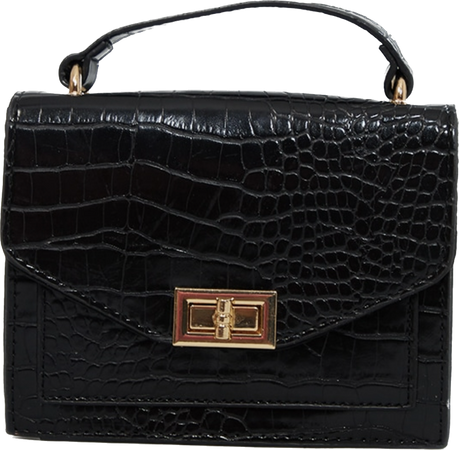 black and gold purse