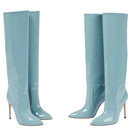 Paris Texas Patent leather knee-high boots png