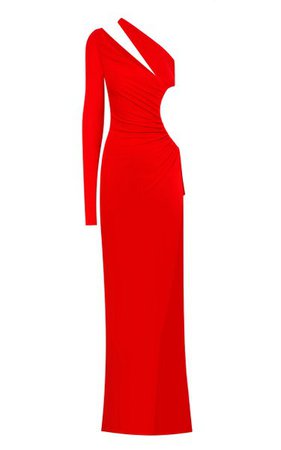 Loren Asymmetric Jersey Maxi Dress By Dundas | Moda Operandi