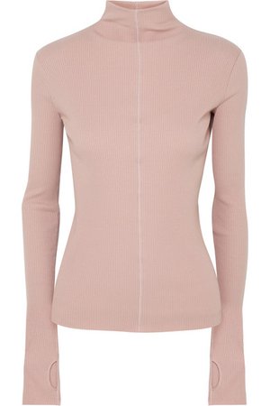 Helmut Lang | Ribbed cotton turtleneck sweater | NET-A-PORTER.COM