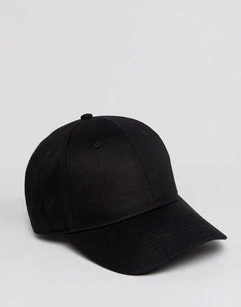ASOS DESIGN baseball cap in black | ASOS