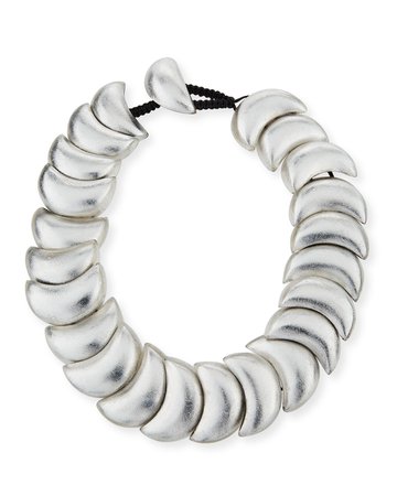 Viktoria Hayman 21" Swirl Statement Collar Necklace