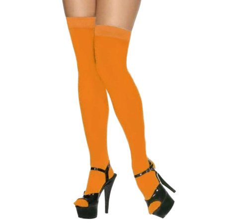 orange knee high socks