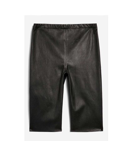 topshop leather cycling shorts by boutique