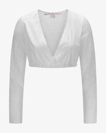 Silk & Pearls Dirndl blouse | LODENFREY
