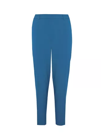 Teal Ankle Grazer Trousers | Dorothy Perkins