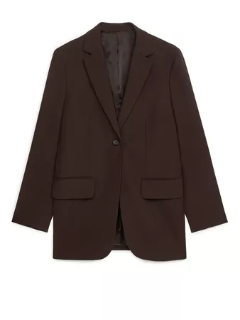 Wool Blazer - Brown - Tailoring - ARKET DK