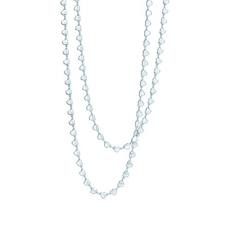 Elsa Peretti® Full Heart Continuous necklace in sterling silver. | Tiffany & Co.