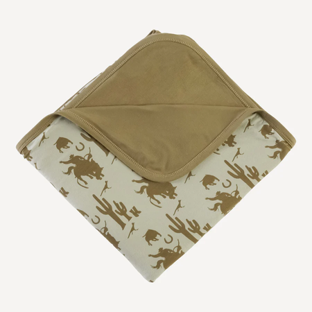 double layer blanket | sepia cowboy | bamboo - O/S