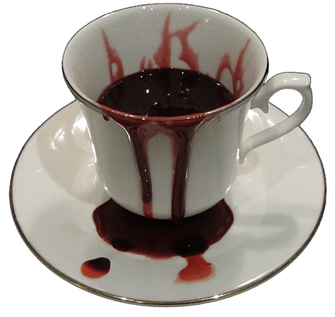 a cup of blood