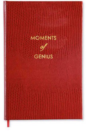 sloane stationary notebook red moments of genius bright cherry dark deep wine burgundy oxblood maroon notepad paper filler