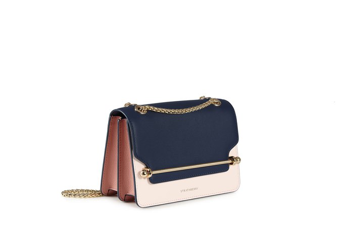 EAST/WEST MINI NAVY/SOFT PINK/ROSE