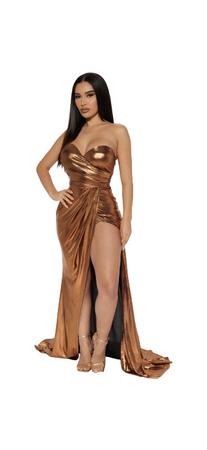fashionnova bronze dress