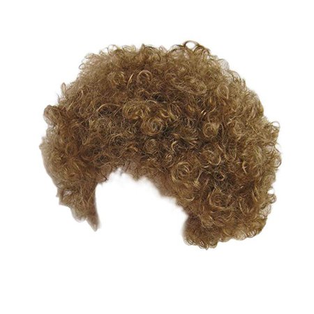 Amazon.com: SeasonsTrading Economy Brown Afro Wig ~ Halloween Costume Party Wig (STC13034): Clothing
