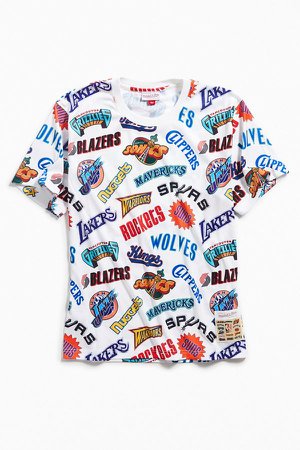 Mitchell & Ness Allover Western Tee | Urban Outfitters