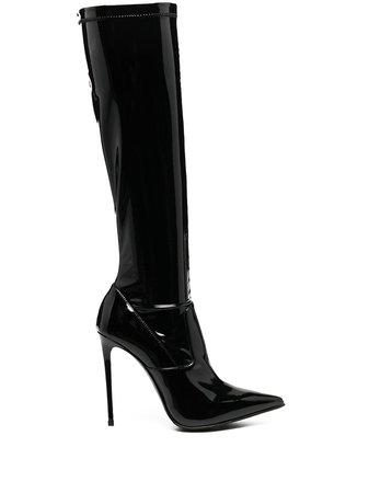 Shop black Le Silla Eva 120mm vinyl boots with Afterpay - Farfetch Australia