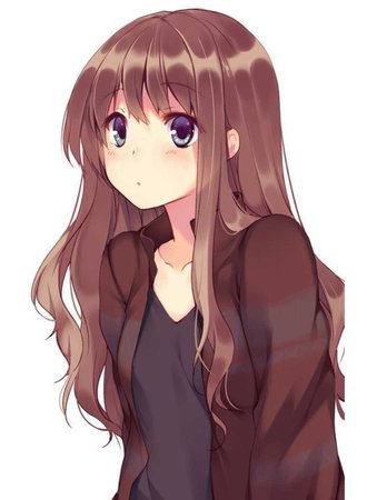 Dark haired anime girl