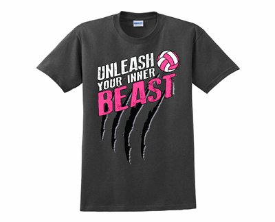 Unleash your inner beast volleyball shirt