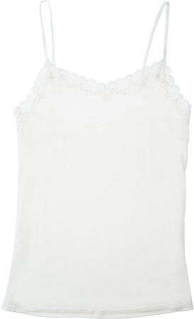 white lace trim cami