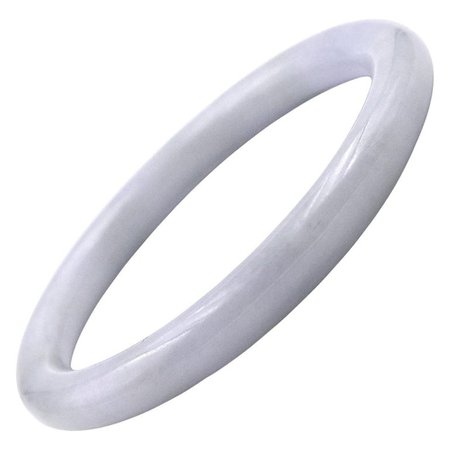 White Jade Bangle Bracelet