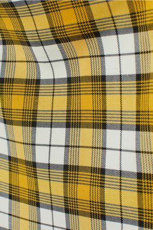 Vestido corto - Amarillo/Cuadros - | H&M ES