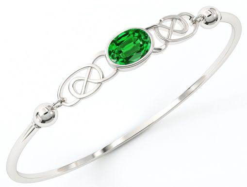 Emerald Celtic bracelet