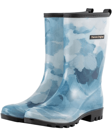 blue rain boots