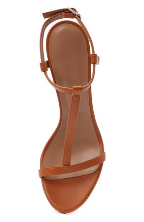 Женские коричневые кожаные босоножки KITON — купить за 86950 руб. в интернет-магазине ЦУМ, арт. D51810X08S71