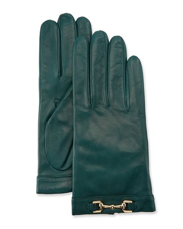 Portolano Napa Leather Cashmere-Lined Gloves