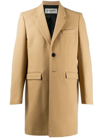 Saint Laurent tailored single-breasted coat - FARFETCH