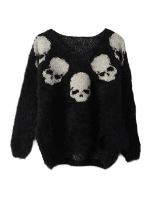 skulls sweater