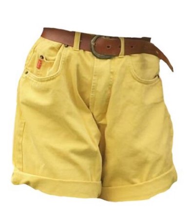 yellow shorts