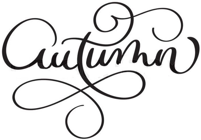 autumn word image