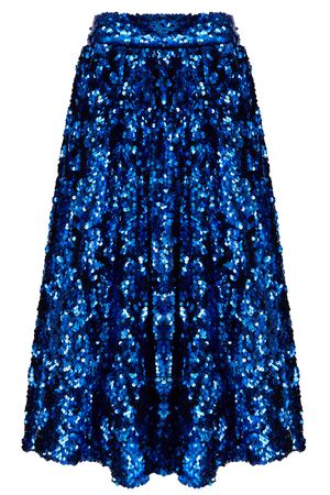 Blue Sequin Pocket Skirt - Love ur Look Clothing and Vintage