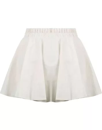 White Plaid Pleated Mini Skirt | SHEIN USA
