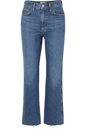 AGOLDE | Pinch Waist cropped organic high-rise flared jeans | NET-A-PORTER.COM