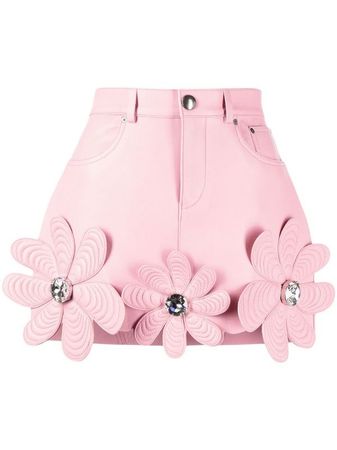 area pink floral skirt