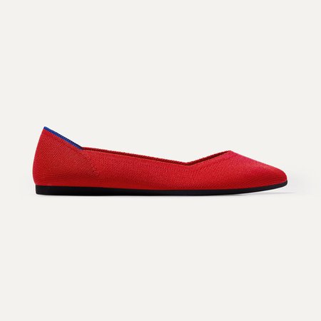 The Point in Bright Red | Women’s Flats | Rothy's