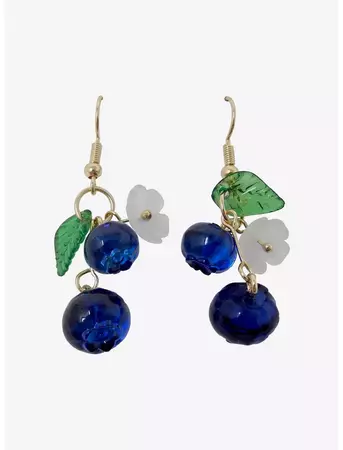 Thorn & Fable Blueberry Flower Earrings | Hot Topic