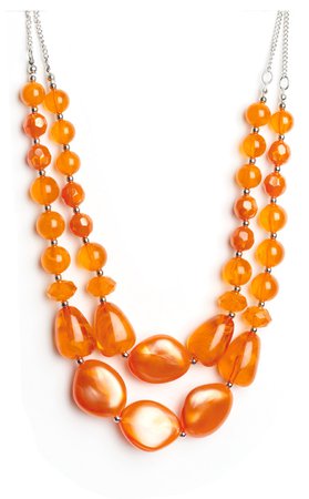 orange necklace