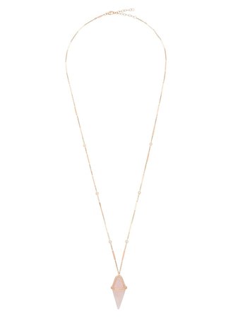 Jacquie Aiche 14K rose gold pendant necklace - FARFETCH
