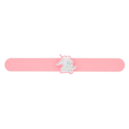 Unicorn Glitter Slap Bracelet - Pink | Claire's US