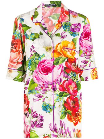 Dolce & Gabbana Mixed Floral Print Blouse - Farfetch