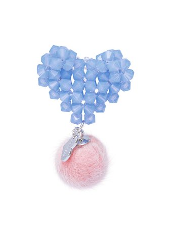 [Swingset스윙셋]Puffy Heart Beads Ring (Baby Blue)