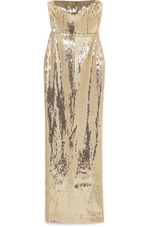 Alex Perry | Howard strapless sequined crepe gown | NET-A-PORTER.COM