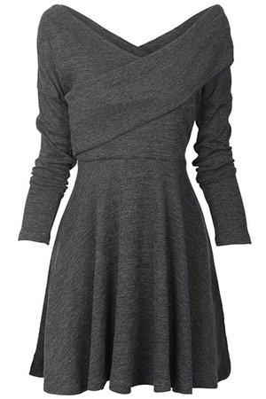grey goth dress