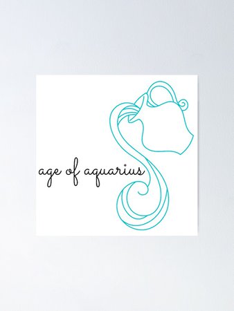 "age of aquarius" Poster by JocelynCrafts | Redbubble