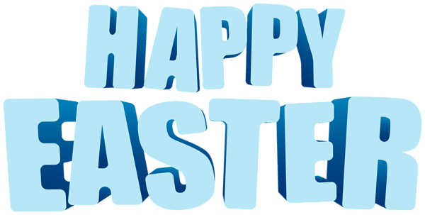 Blue Happy Easter Text Clipart Image​ | Gallery Yopriceville - High-Quality Images and Transparent PNG Free Clipart